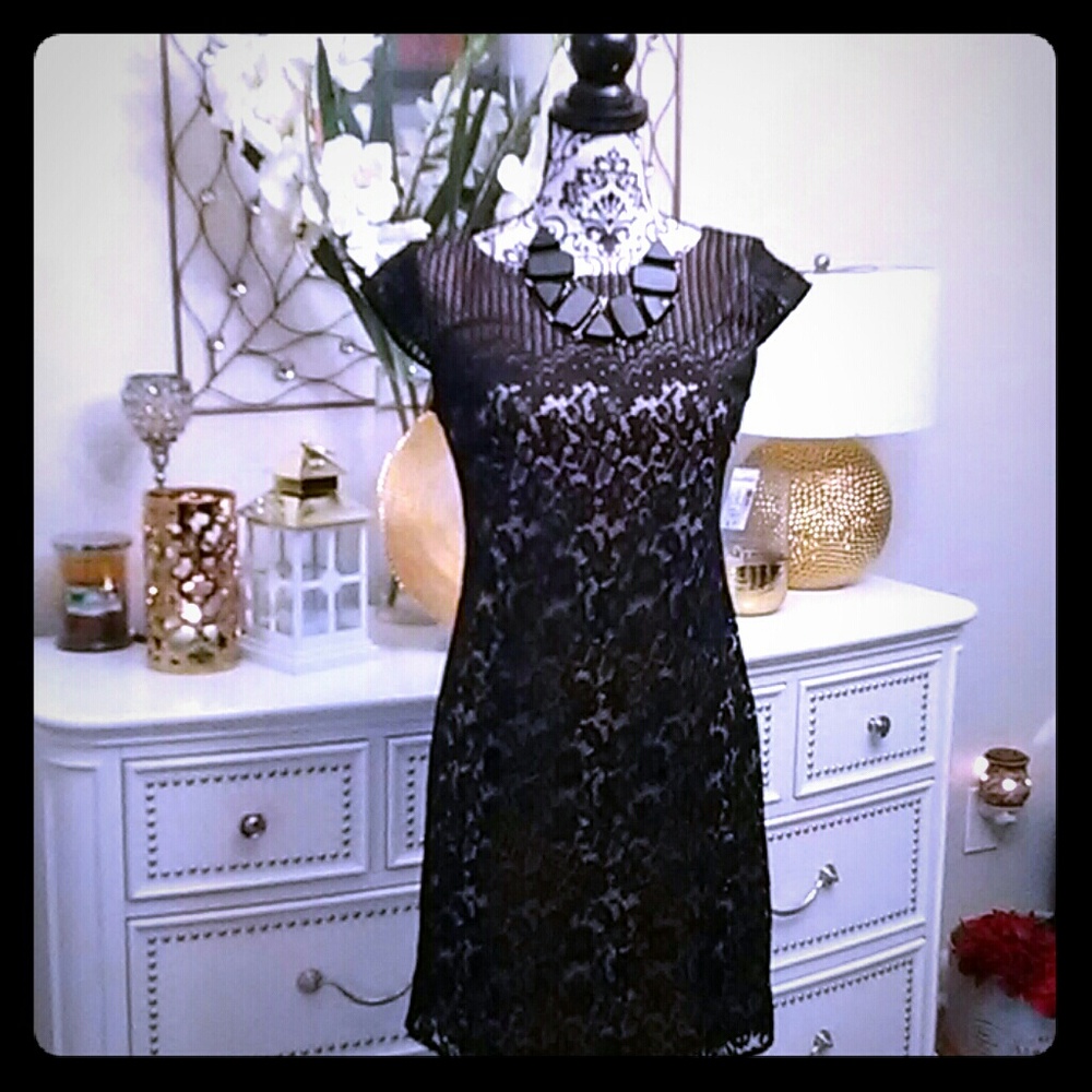Dress Barn Black Lace Dress